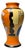 1990's Wedgwood Bizarre Sunray Meiping Vase by Clarice Cliff For Sale