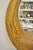Vintage Organic Modern Laminated Hardwood Round Wooden Mirror, Signed Schwab For Sale In Philadelphia - Image 6 of 12