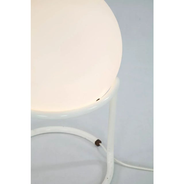 Large Mid-Century Glass Ball Floor Lamp from Glashütte Limburg For Sale - Image 6 of 7