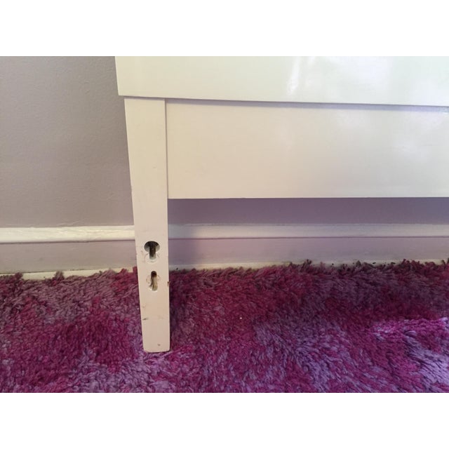 MidCentury Modern Style White Lacquer Full Size Headboard Chairish