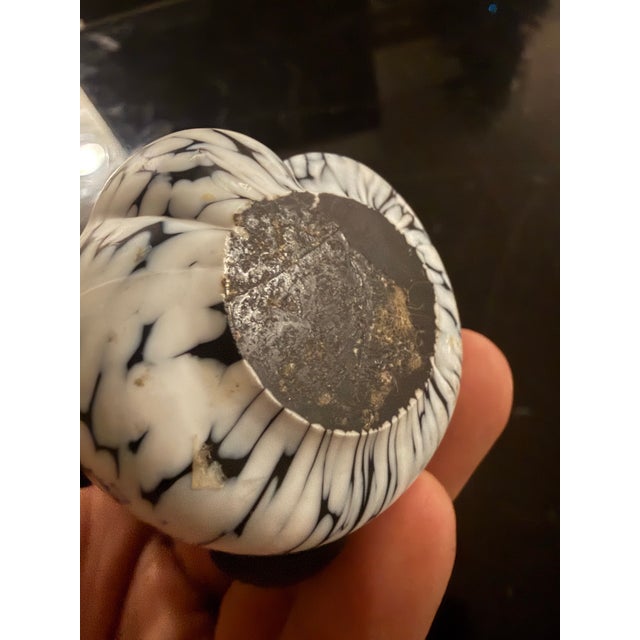 Archimede Seguro 1950 Art Glass Hound Dog Vetro Nero Bianca Figurine For Sale In Atlanta - Image 6 of 6