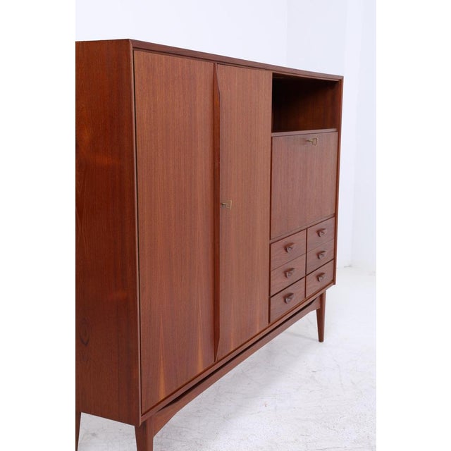 Vintage Highboard in Teak, 1960s For Sale - Image 12 of 15