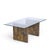 Glass Adrian Pearsall for Craft Associates Mid Century Brutalist Glass Top Dining Table For Sale - Image 7 of 8