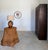 Tromp l'Œil "Ghost" Rattan Table + Round Glass Dining or Surrealist Game Table For Sale - Image 18 of 18