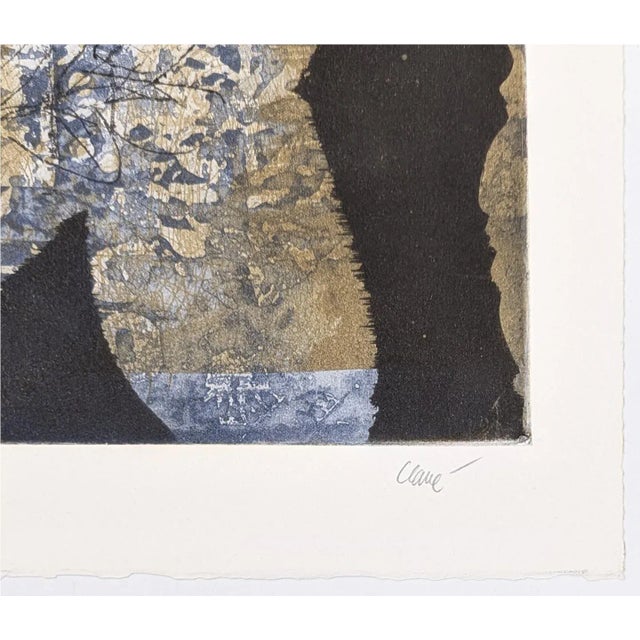 Etching and aquatint on paper. Hand signed lower right by Antoni Clave. Hand numbered 58/80 lower left corner. Artwork...