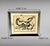 Mid 20th Century Italian Mirrored Frame With an Abstract Design on Textured Paper For Sale - Image 18 of 18