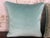 Textile Custom Fortuny Decorative Pillows in Gilt Gold & Aquamarine, Italy For Sale - Image 7 of 13