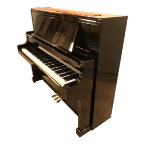 1980s Kawai Us-55 Professional Japanese Upright Grand Piano — Polished Ebony