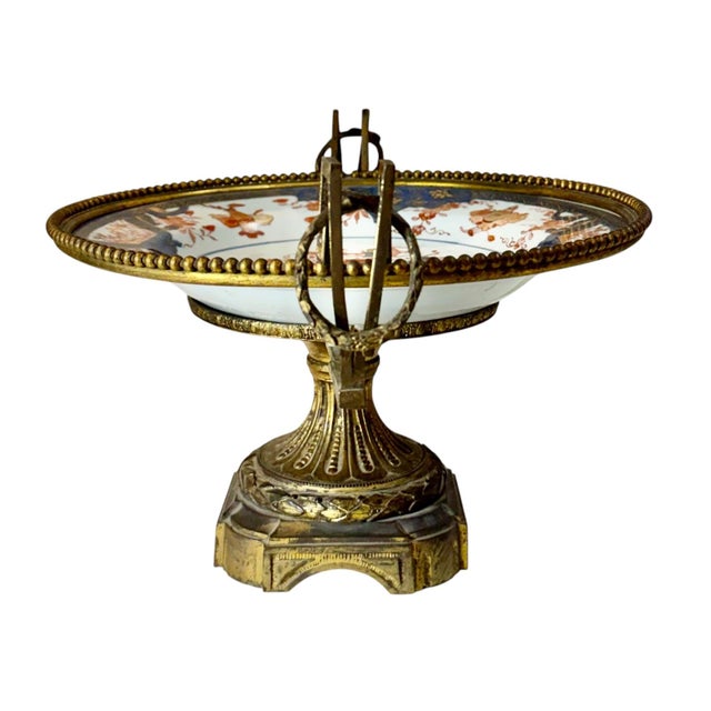Japanese 18th Century Japanese Imari Plate With French Bronze Mounts For Sale - Image 3 of 8