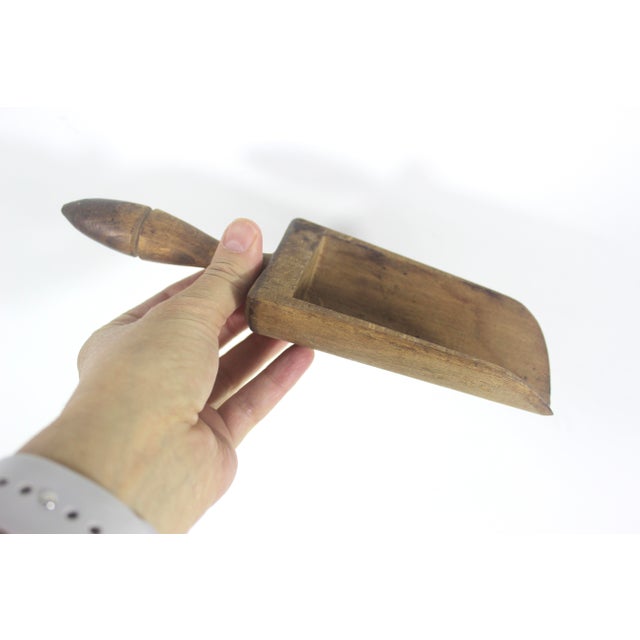 Antique Wood Kitchen Scoop For Sale - Image 6 of 8