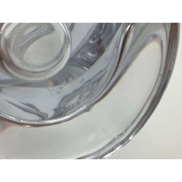 Vintage Mid 20th Century French Crystal Vase For Sale - Image 11 of 13