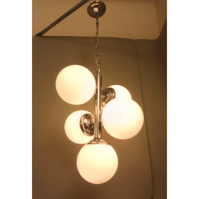 White Mid 20th Century Italian Pendant For Sale - Image 8 of 10