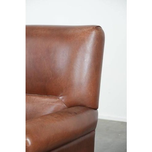 Club Chair in Cowhide Leather For Sale - Image 11 of 16
