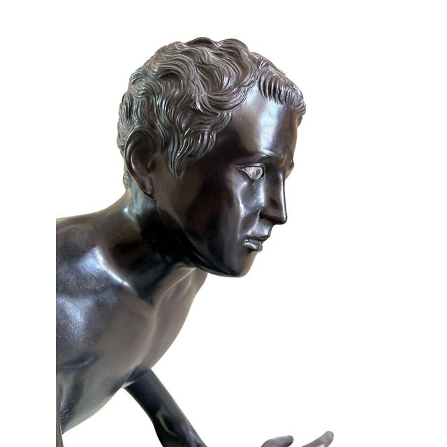 Unknown Artist, Runners from Herculaneum, 20th Century, Bronze, Set of 2 For Sale - Image 4 of 5