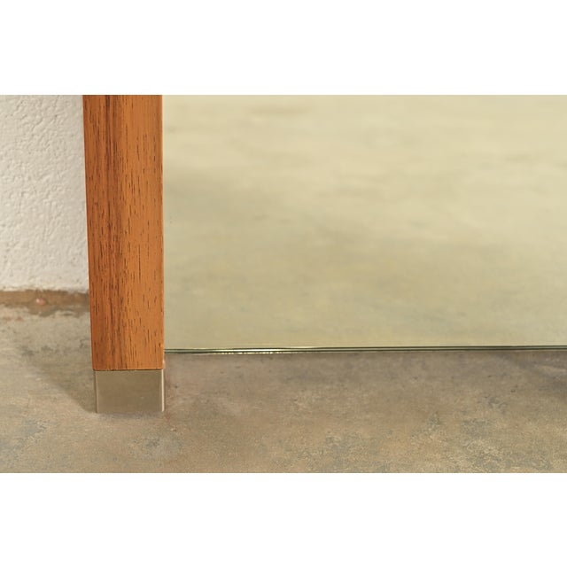 John Van Koert for Drexel Profile Mid-Century Modern Sculpted Walnut Wall Mirror, 1961 For Sale In South Bend - Image 6 of 10