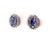 Diamond Sapphire Earrings 14k Gold 3.24 TCW Certified For Sale - Image 18 of 18