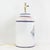 White Vintage Hand-Painted u.s. Frigate Hornet Patriotic Tole Table Lamps - a Pair For Sale - Image 8 of 12