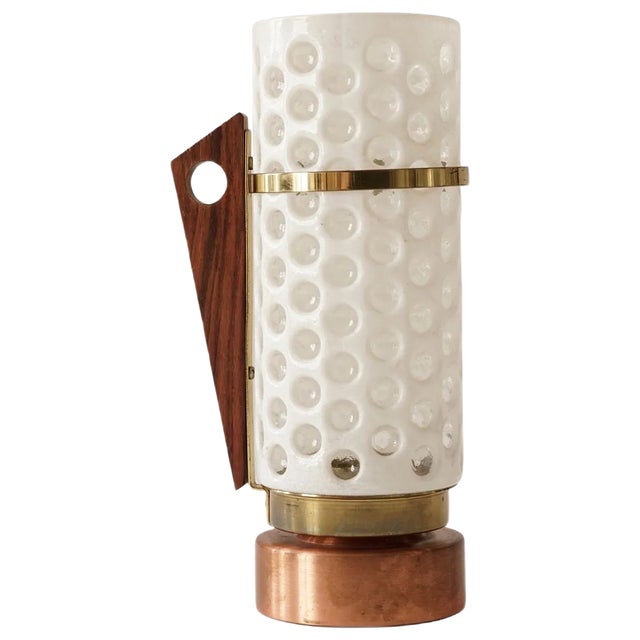 Austrian Rosewood Candleholder, 1950s For Sale