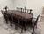 1980s Vintage Chinese Carved Rosewood Dining Table & 10 Chairs, Expandable For Sale - Image 5 of 10