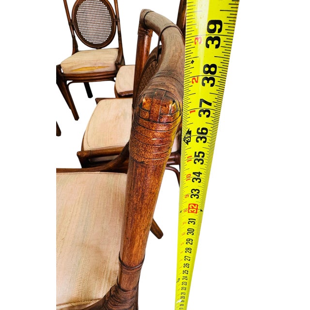 Set of 6 Ficks Reed Louis XVI Rattan & Cane Dining Chairs—A Designer’s Dream For Sale - Image 13 of 16