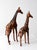 Animal Skin Mid-Century Leather Giraffes Pair For Sale - Image 7 of 12