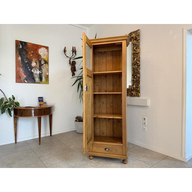 Rustic Farmhouse Cabinet in Natural Wood, 1890s For Sale - Image 4 of 14