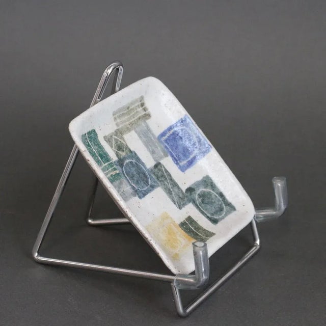 Small Vintage Italian Ceramic Dish by Bruno Gambone, 1980s For Sale - Image 3 of 13