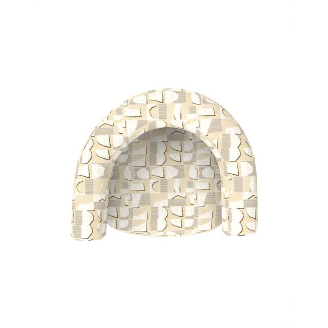 Not Yet Made - Made To Order Collector Modern Cassette Bar Chair in Hymne Beige Fabric by Alter Ego For Sale - Image 5 of 6