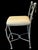 1980s Pair Vintage Napolean III Style Rope Twist Iron Stools For Sale - Image 5 of 9