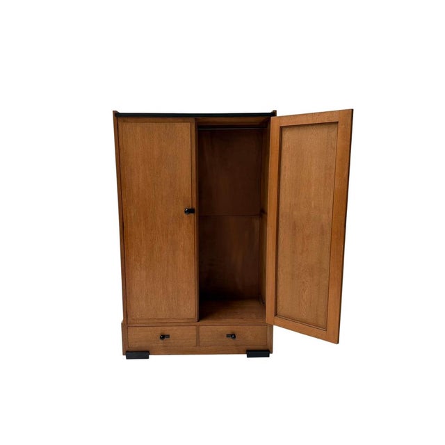 Brown Art Deco Modernist Wardrobe from Jan Brunott, 1920s For Sale - Image 8 of 10