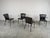 Black Vintage Black Leather Dining Chairs attributed to Arrben, 1980s, Set of 4 For Sale - Image 8 of 14