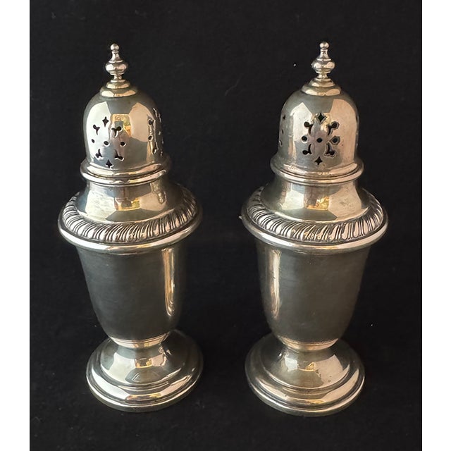 These lovelies will bring glamour to any table scape! Beautiful Salt and Pepper shakers from Gorham sterling silver (and...