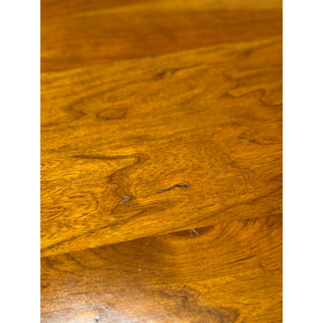 Ethan Allen “Maison” Wrought Iron Base Dining Table With One Leaf For Sale In New York - Image 6 of 10