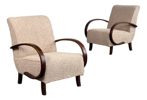 H-410 Chairs by Jindrich Halabala for Up Závody, 1930s, Set of 2