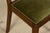 1930s French Art Deco Walnut Dining Chairs in Olive Green Velvet – Set of 10 For Sale - Image 9 of 18
