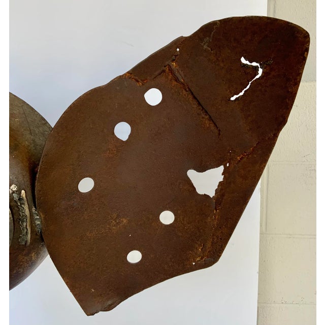 2020s Industrial Modern Large Abstract Elephant Sculpture on Stand For Sale - Image 5 of 10