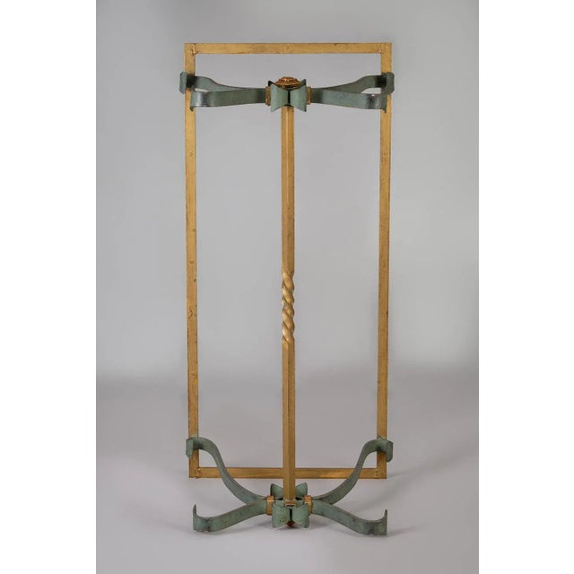 French Vintage Iron and Glass Coffee Table For Sale - Image 9 of 10