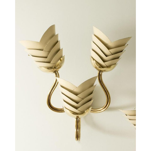 Swedish Modern Brass Wall Lights, 1940s, Set of 2 For Sale - Image 6 of 10