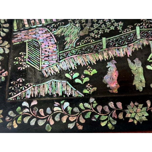 Antique Japanese Lacquer and Inlay Table from Ryukyu Islands For Sale - Image 12 of 12