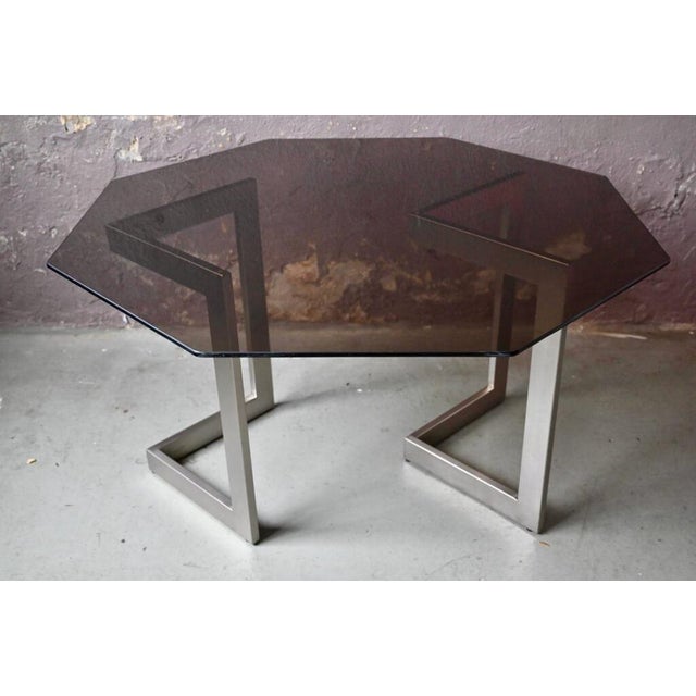 Beige Vintage Octagonal Table, 1980s For Sale - Image 8 of 17
