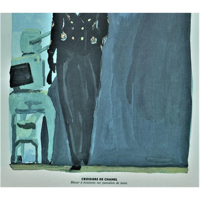 Chanel Matted Vintage Chanel Print 1980s For Sale - Image 4 of 5