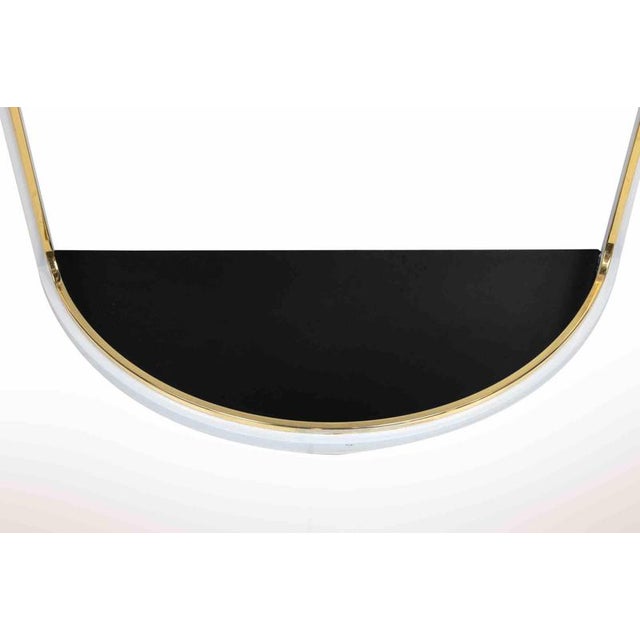 Vintage Console with Wall Mirror by Tommaso Barbi, Italy, 1970s, Set of 2 For Sale - Image 4 of 13