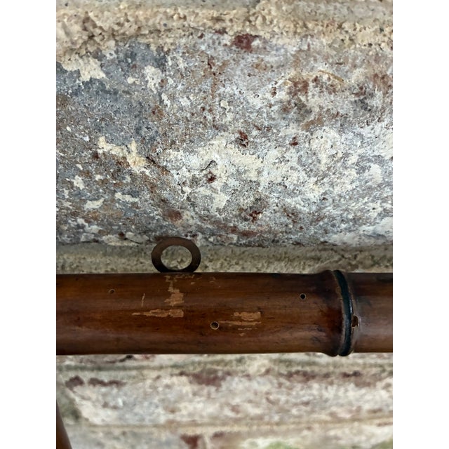 Late 19th Century French Faux Bamboo Wall Mounted Coat Rack For Sale - Image 18 of 18