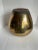 Modern Embossed Polished Brass Vase For Sale - Image 10 of 11