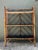 Chinoiserie Vintage Chevron Bamboo Painted Etagere For Sale - Image 3 of 12