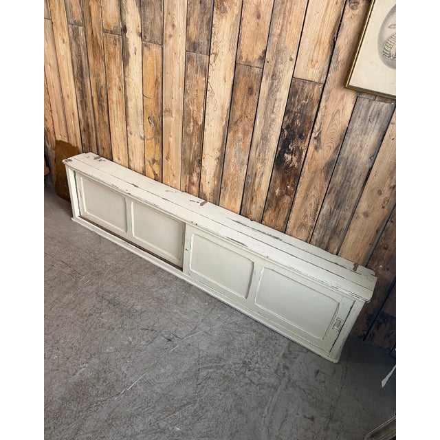 Vintage Patinated Cabinet with Sliding Doors, 1940s For Sale - Image 17 of 18