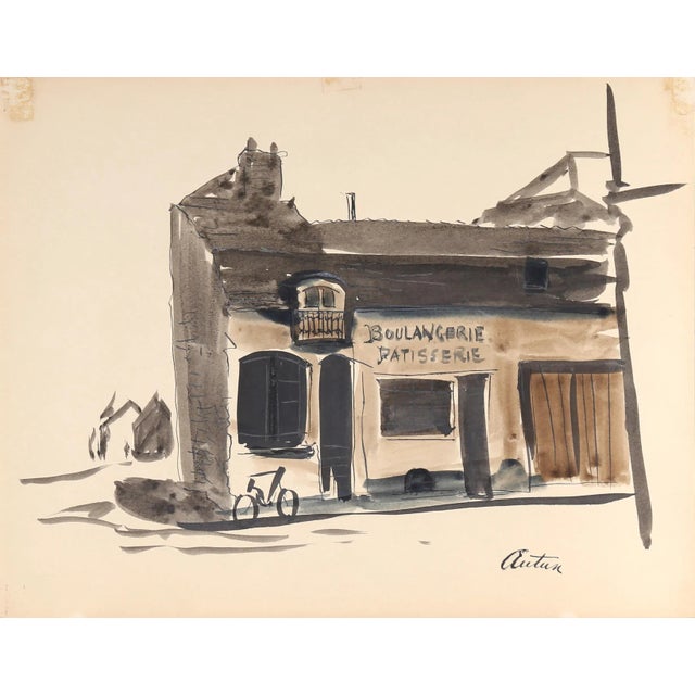 Artist: Eve Nethercott, American (1925 - 2015) Title: Autun (P5.29) Year: circa 1950 Medium: Ink and Watercolor on Paper...