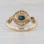 Blue 0.65ctw Blue Sapphire Diamond Ring 14k Yellow Gold Size 6.5 For Sale - Image 8 of 8