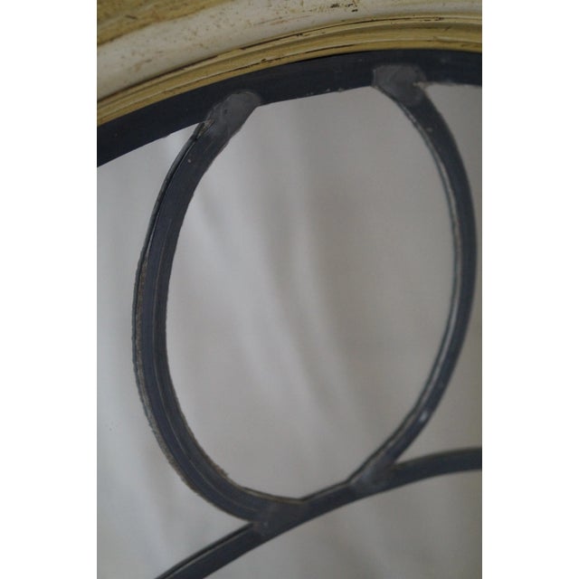 Vintage Cerused Oak Frame Leaded Glass Mirror For Sale - Image 9 of 10