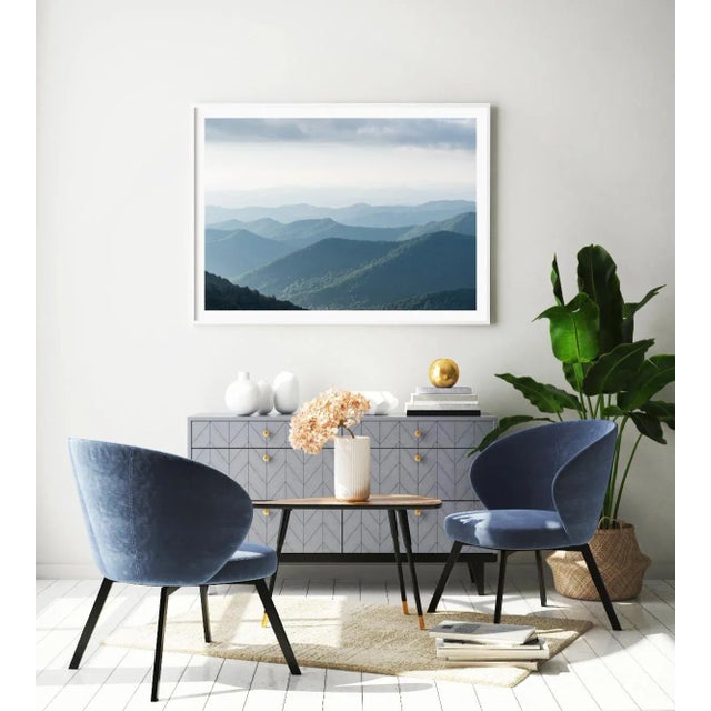'Blue Ridge Mountains' Contemporary Asheville North Carolina Landscape Photography Print, Large 45 X 30" Fine Art Print For Sale In Boston - Image 6 of 9